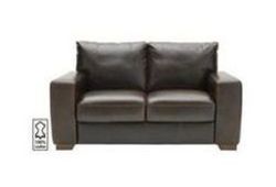 Heart of House Eton Regular Leather Sofa - Chocolate